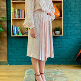 Long Sleeve Silk Wrap Dress