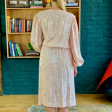 Long Sleeve Silk Wrap Dress