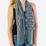 Metallic Multicolored Knit Scarf