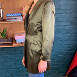 Metallic Green Oversized Blazer