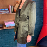 Metallic Green Oversized Blazer