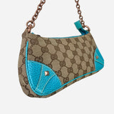 GG Monogram Canvas Nailhead Pochette