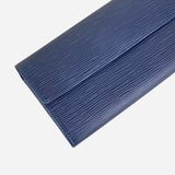 Blue Epi Leather Sarah Wallet