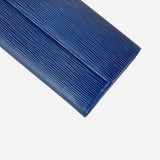 Blue Epi Leather Sarah Wallet