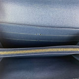 Blue Epi Leather Sarah Wallet