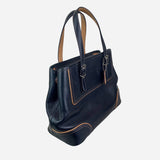 Black Leather Small Tote