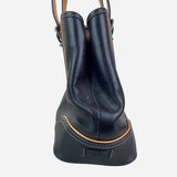 Black Leather Small Tote