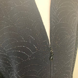 Black Embellished Knit Evening Jacket