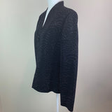 Black Embellished Knit Evening Jacket