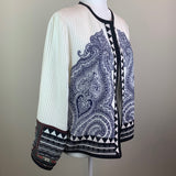 Multicolor Lightweight Pleated Silk Jacket