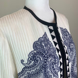 Multicolor Lightweight Pleated Silk Jacket