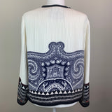 Multicolor Lightweight Pleated Silk Jacket