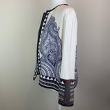 Multicolor Lightweight Pleated Silk Jacket