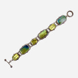 Sterling Silver Multistone Link Bracelet