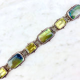 Sterling Silver Multistone Link Bracelet