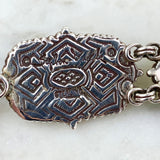 Sterling Silver Multistone Link Bracelet