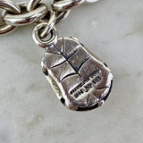 Sterling Silver Animal Five Charm Bracelet