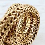 18K Yellow Gold Classic Chain Coil Ring