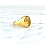 24K Yellow Gold and Beryl Cocktail Ring