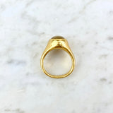 24K Yellow Gold and Beryl Cocktail Ring