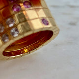 18K Diamond and Sapphire Lanières Band Ring