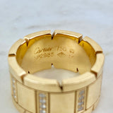 18K Diamond Tank Française Band Ring