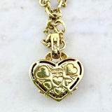 18K Yellow Gold, Canary Crystal and Diamond Pendant Necklace