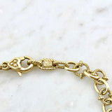 18K Yellow Gold, Canary Crystal and Diamond Pendant Necklace