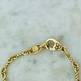 18K Yellow Gold, Diamond and Canary Crystal Cross Pendant Necklace