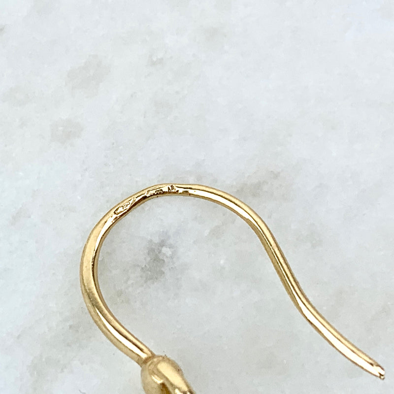 18K Yellow Gold Horse Bit Chandelier Earrings