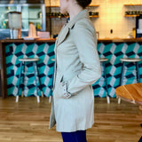 Tan Mid-Length Double-Breasted Trench Coat