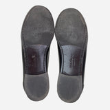 Dark Brown Leather Gancini Loafers