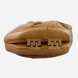 Wooden 'Carved Fish' Crossbody Bag