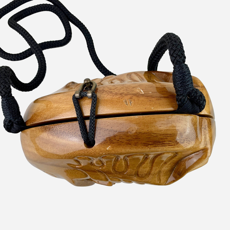 Wooden 'Carved Fish' Crossbody Bag