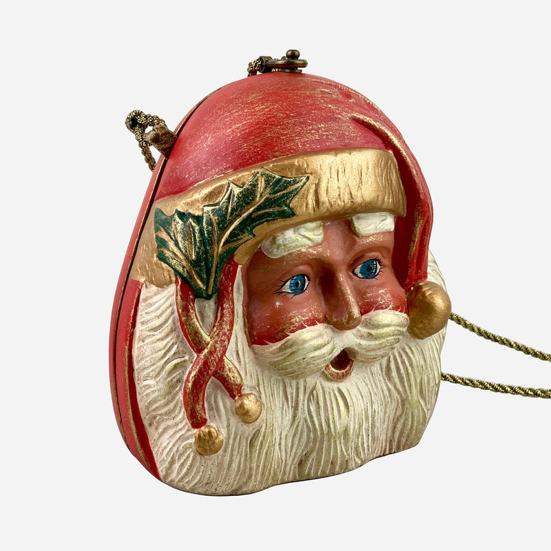Multicolored Wooden 'Santa Claus' Crossbody Bag