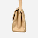 Tan Quilted Handbag