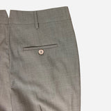 Taupe Straight-Legged Wool Pants