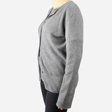 Gray Cashmere and Silk Long Sleeve Sweater Set