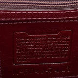 Wool and Red Suede Shoulder Bag