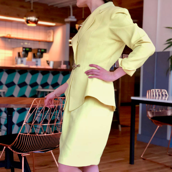 Yellow Skirt Suit