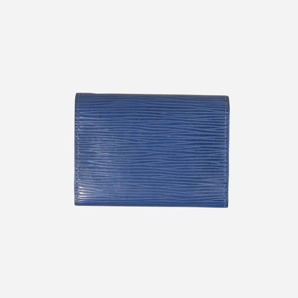 Blue Epi Leather Business Cardholder