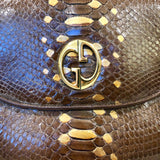 Brown Python 1973 Shoulder Bag