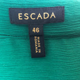 Emerald Silk Button-Up Blouse