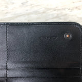 Black Patent Leather Continental Wallet