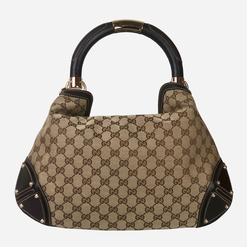 Indy Hobo GG Canvas Brown Tote