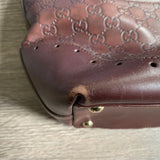 Guccissima Punch Burgundy Leather Tote