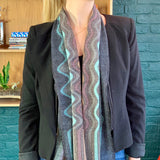 Metallic Multicolored Knit Scarf