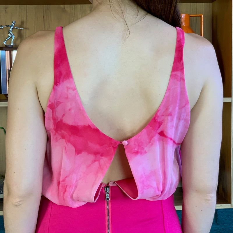 Pink Sleeveless Bodycon Mini Dress