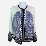 Multicolor Lightweight Pleated Silk Jacket