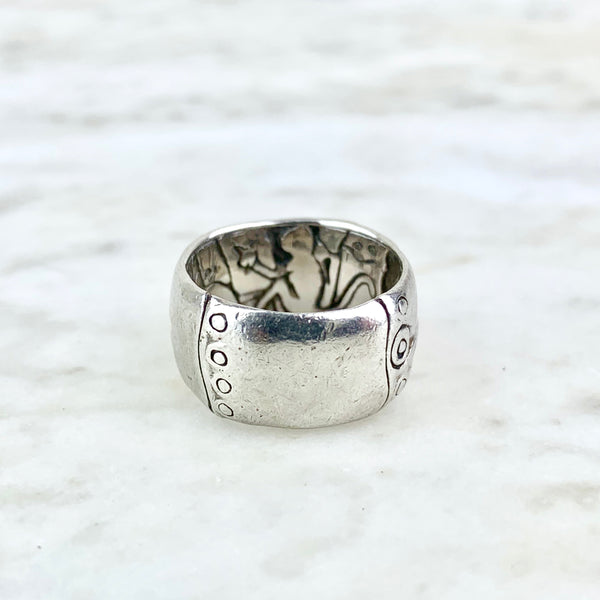 Sterling Silver Bamboo Band Ring